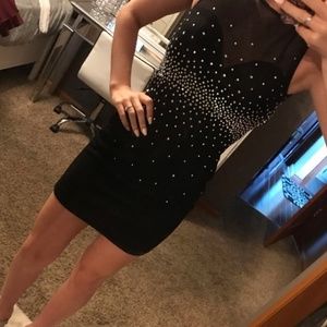 AVAILABLE Holiday Black by Blush Prom cut out dress 2/4